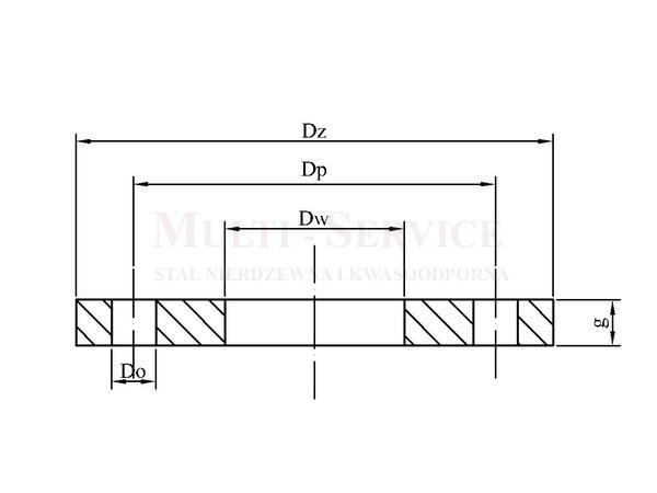 Flat flange PN16 PN EN 1092