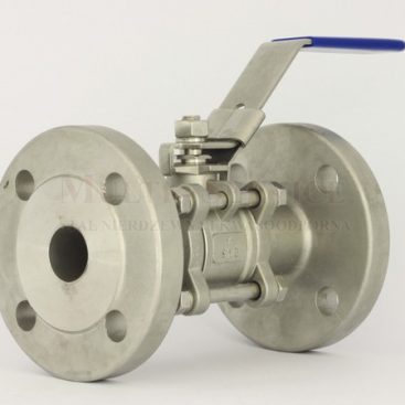 3pcs ball flanged valve