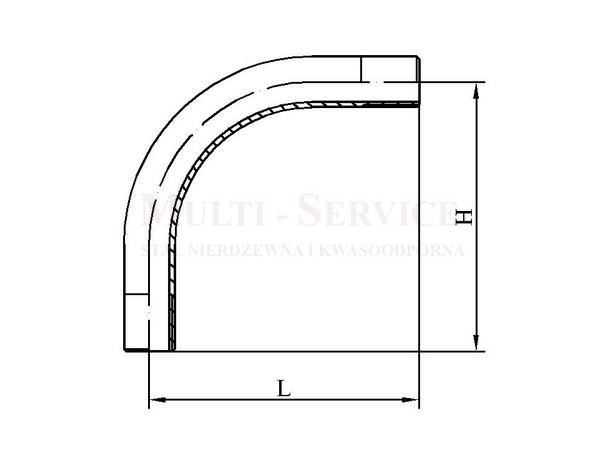 Bend with external thread 90o no-08