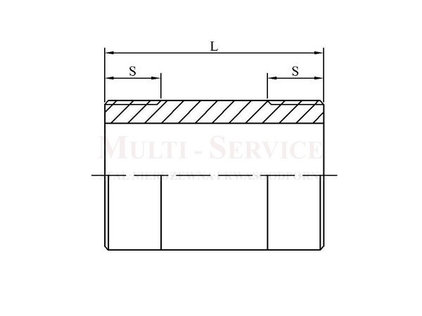 Threaded double pipe nipple no-03