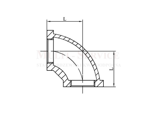 Threaded elbow 90o no-07