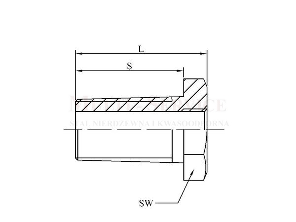 Threaded reducer external internal no 17