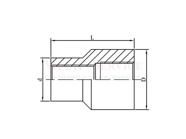 Threaded reducing coupling no-18