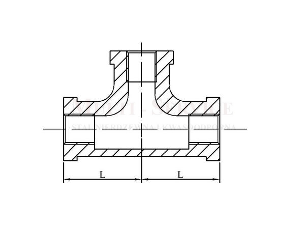 Threaded tee no 06 NPT 150 Lbs